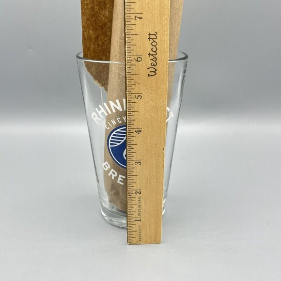 Rhinegeist Brewery Cincy Made Pint 16 Oz. Beer Glass Cincinnati Ohio Microbrew - Picture 5 of 5